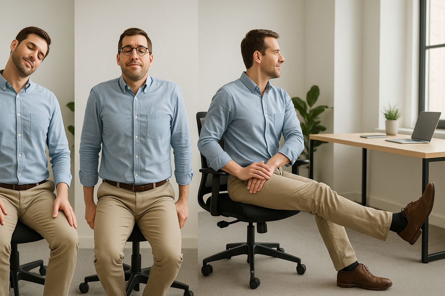 No Te Quedes Quieto: 5 Estiramientos Clave para Romper la Jornada Sentado (Pausas Activas de 5 Minutos)